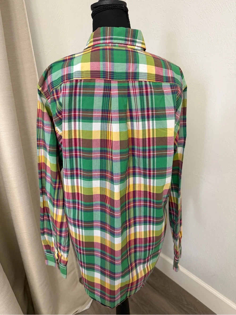Ralph Lauren Multicolor Green Plaid Button-Down Shirt